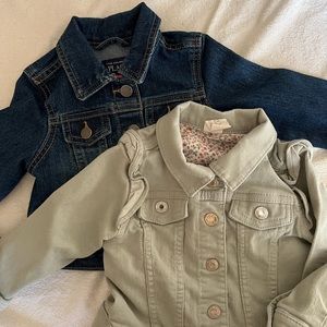Like New Baby Girl Jean Jacket Bundle size 12/18